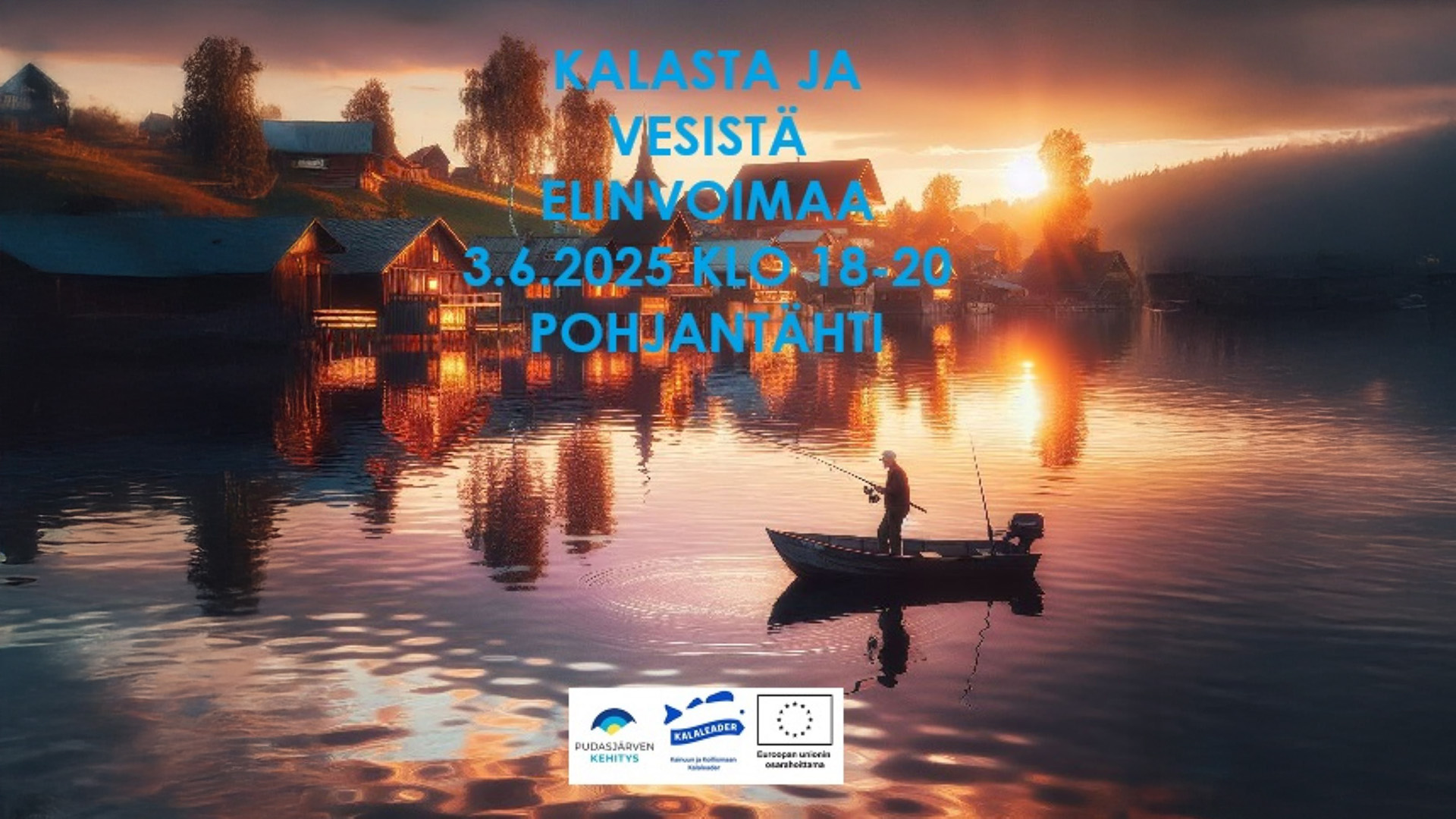 Kalastaja veneessä