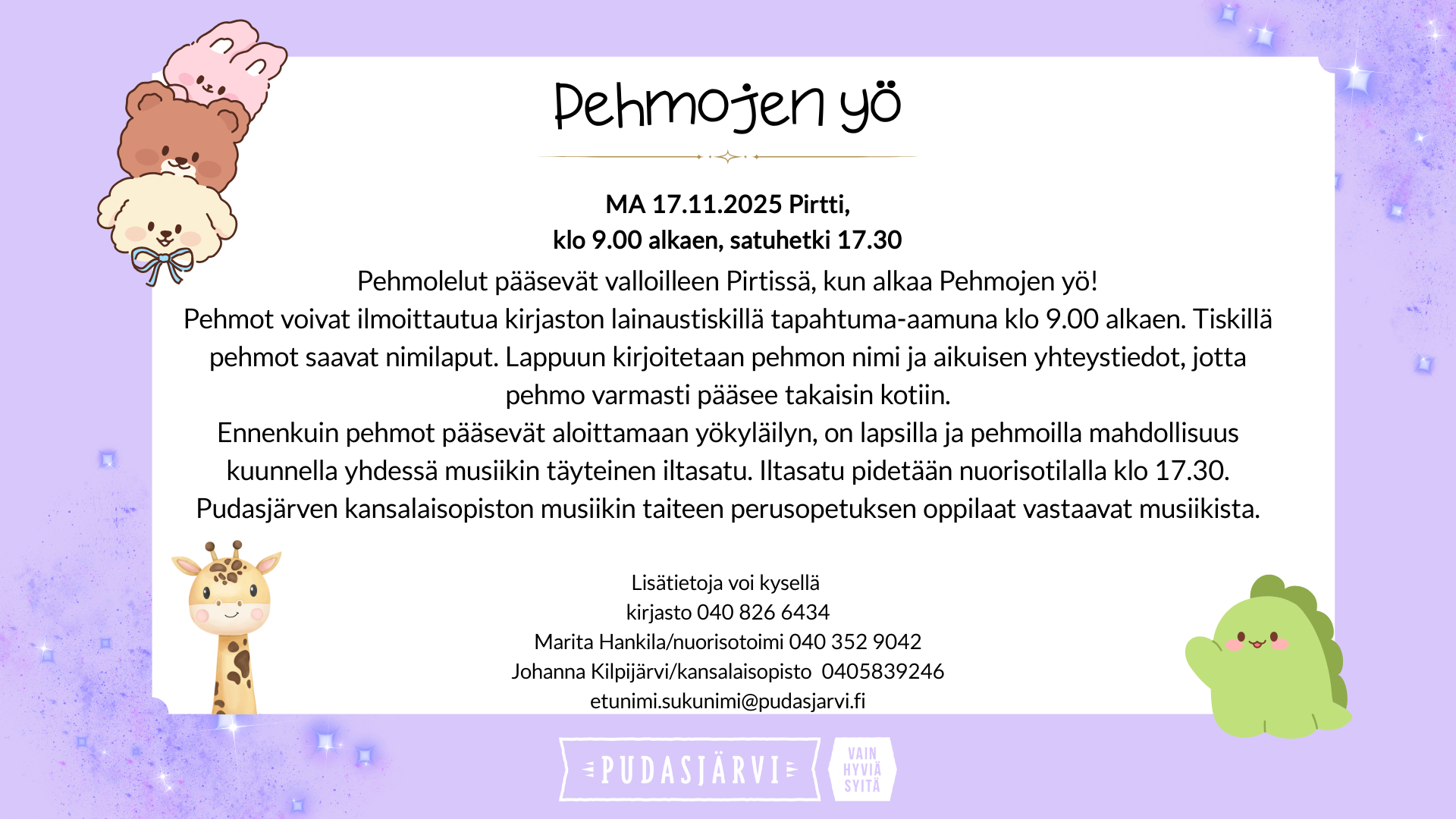 20251117-pehmojenyo Mainoskuva