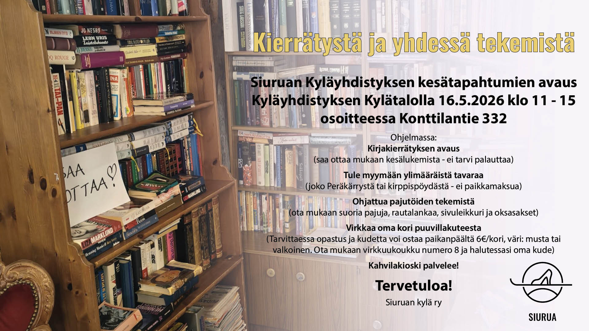 Kierrätystä ja yhdessä tekemistä
