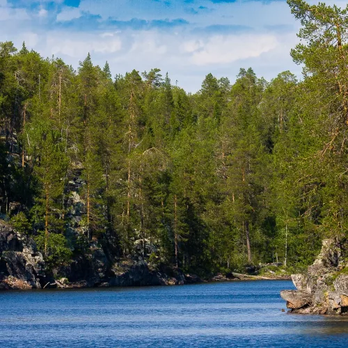 Näkymä Kaunislammelle