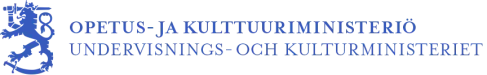 Opetus- ja kulttuuriministeriön logo