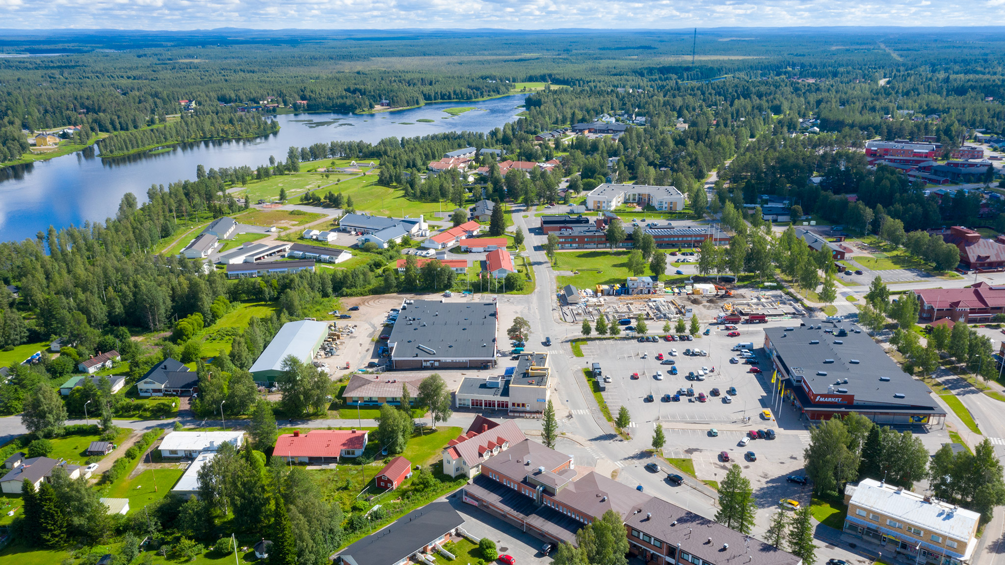 Ilmakuva keskustasta