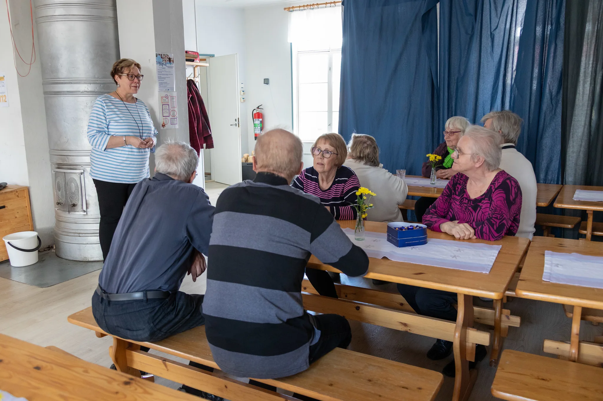 Sinikka Mosorin ja korpislaisia