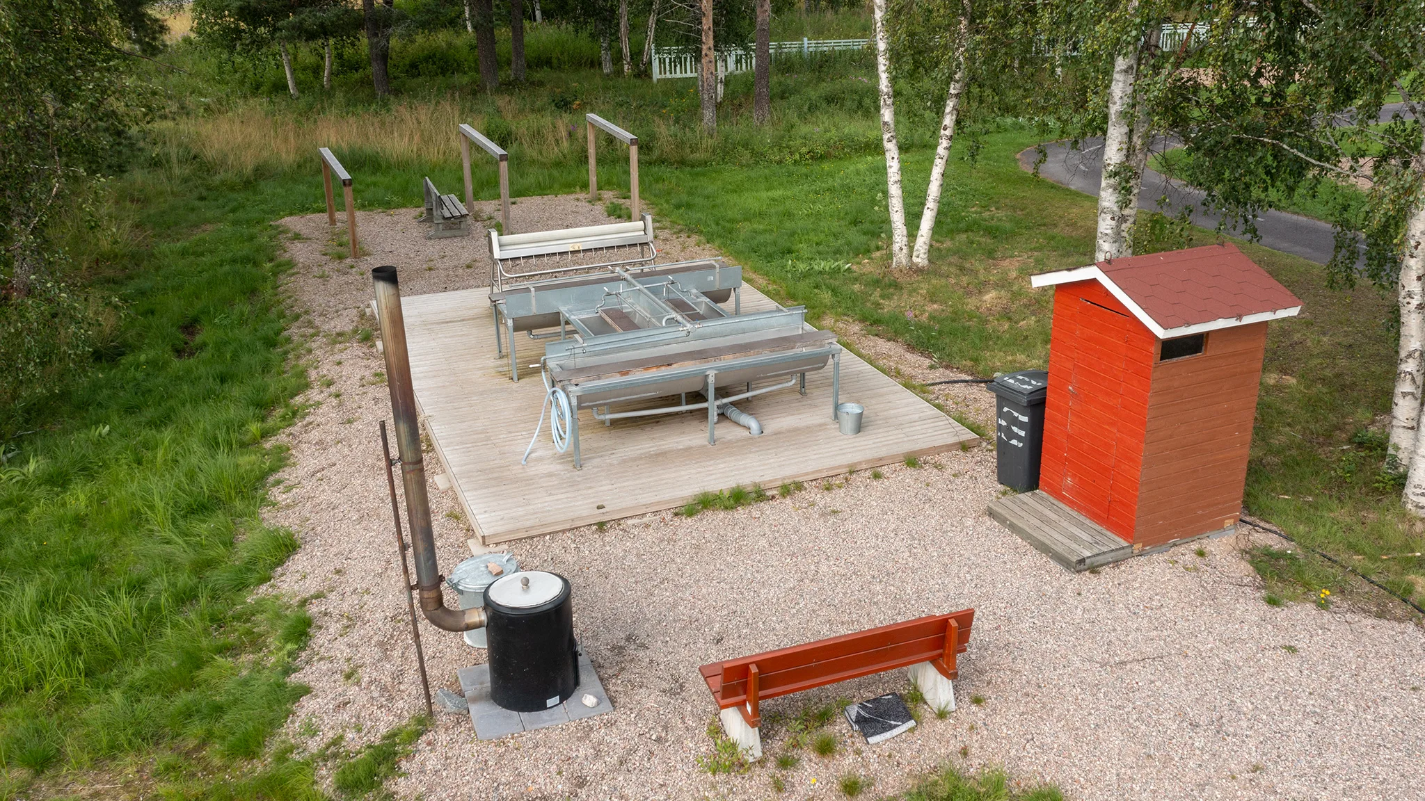 Matonpesupaikka ilmasta nähtynä