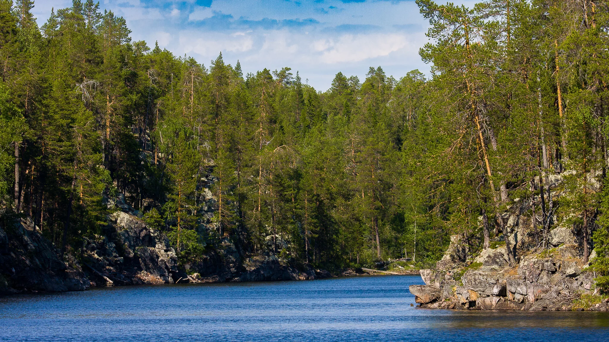 Näkymä Kaunislammelle