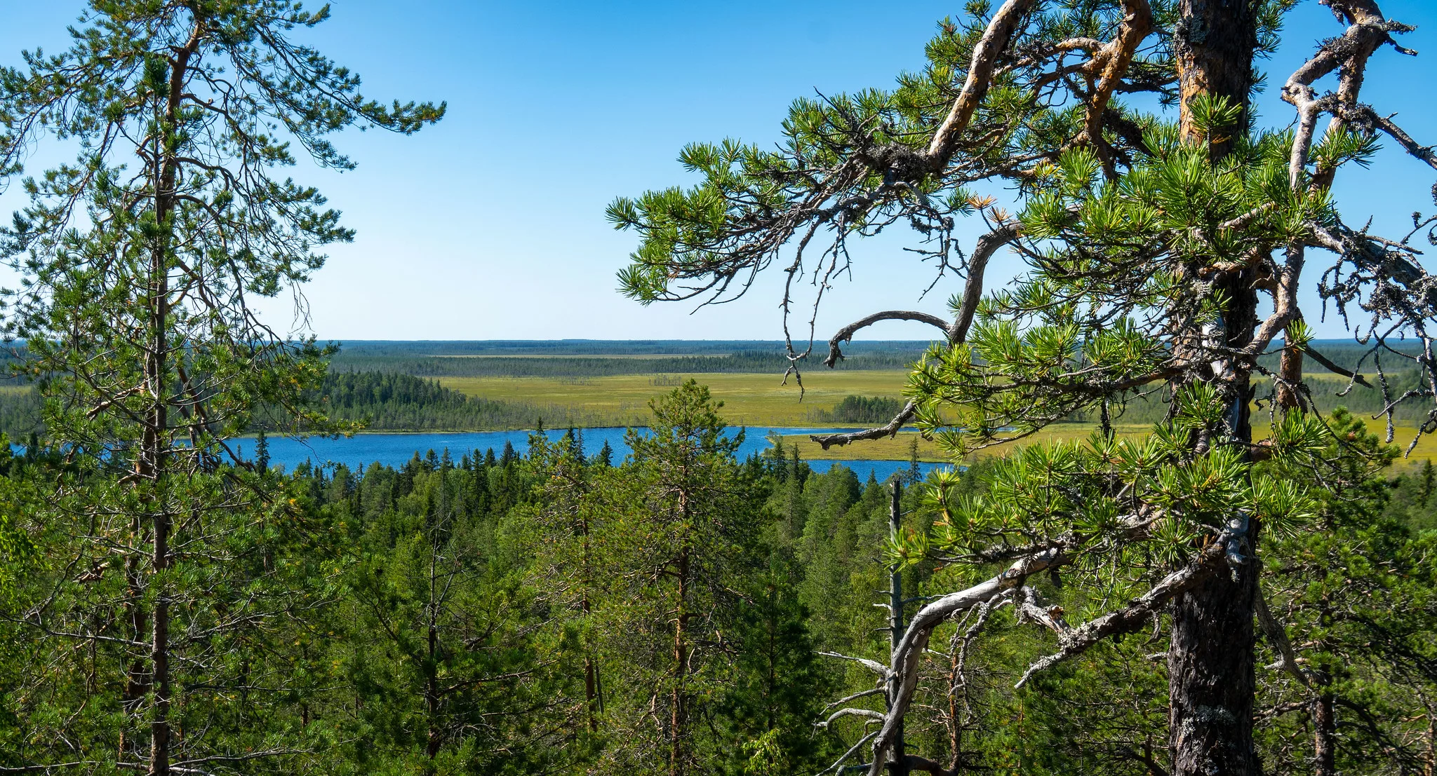 Näkymä Ohtavaaralta länteen